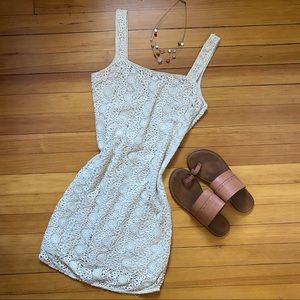 Fitted women’s crochet A&F Dress